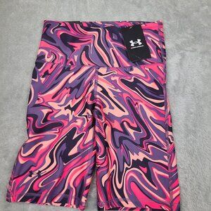 Womens Under Armour Active Compression Shorts‎ size X-Small Abstract colorful